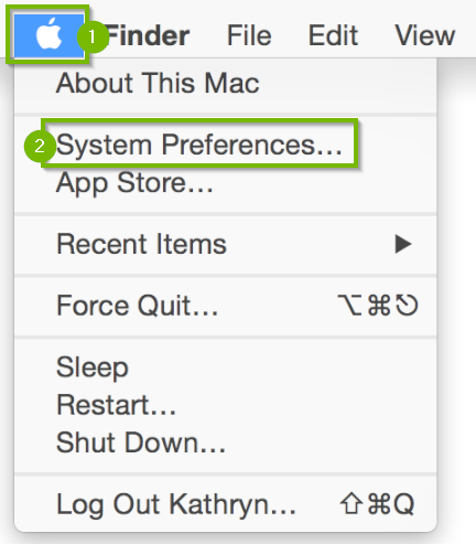 mac system preferences recent items